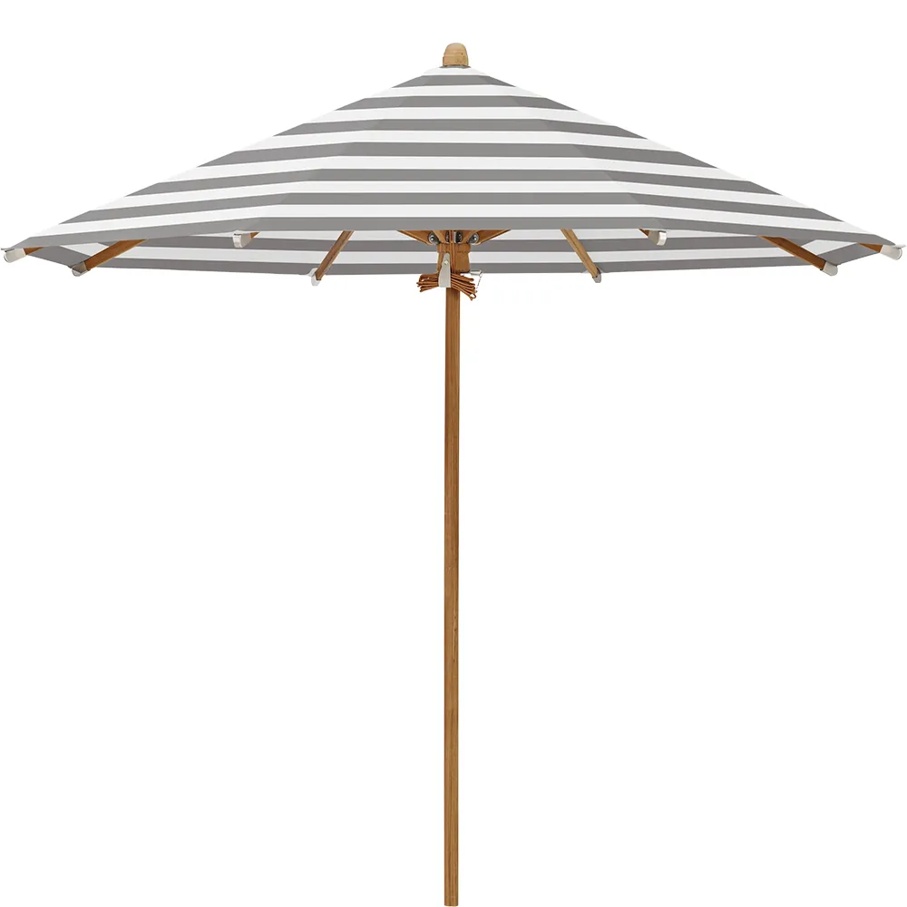 Glatz Teakwood parasol 300 cm Kat.5 570 Steel Stripe