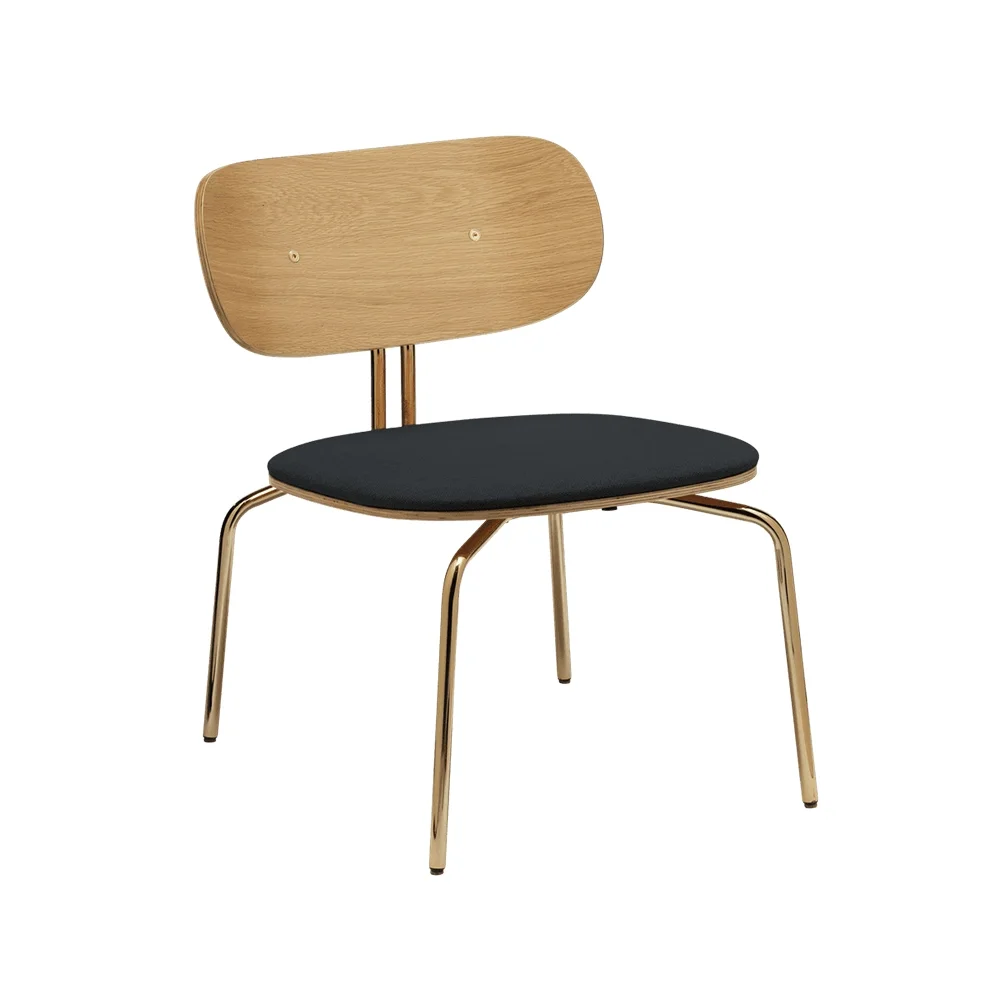 Curious Lounge Chair Eg/Messing Shadow