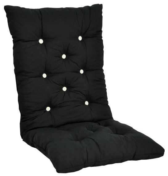 Fritab, Högvik Høj Flockpude Sort Dralon