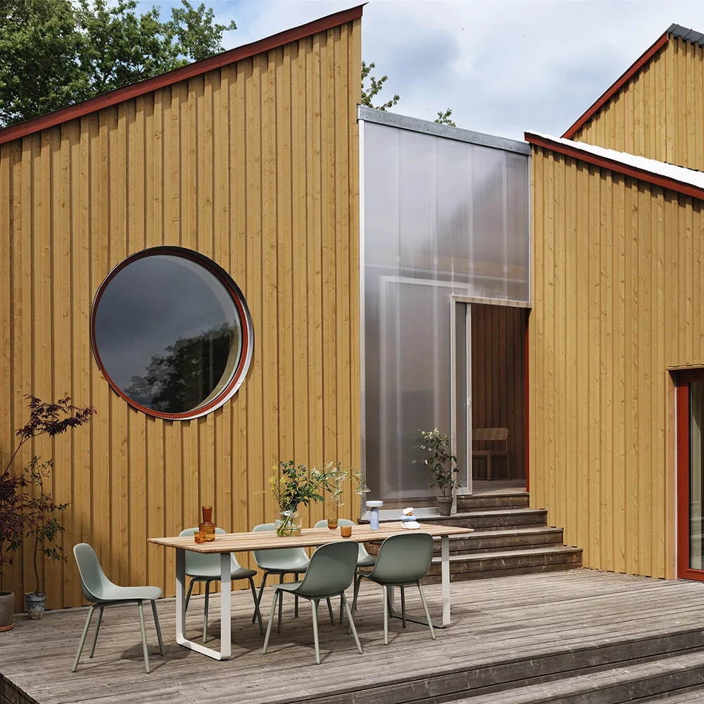 70/70 Spisebord 225x90 cm Sapele Mahogany/Anthracite Black