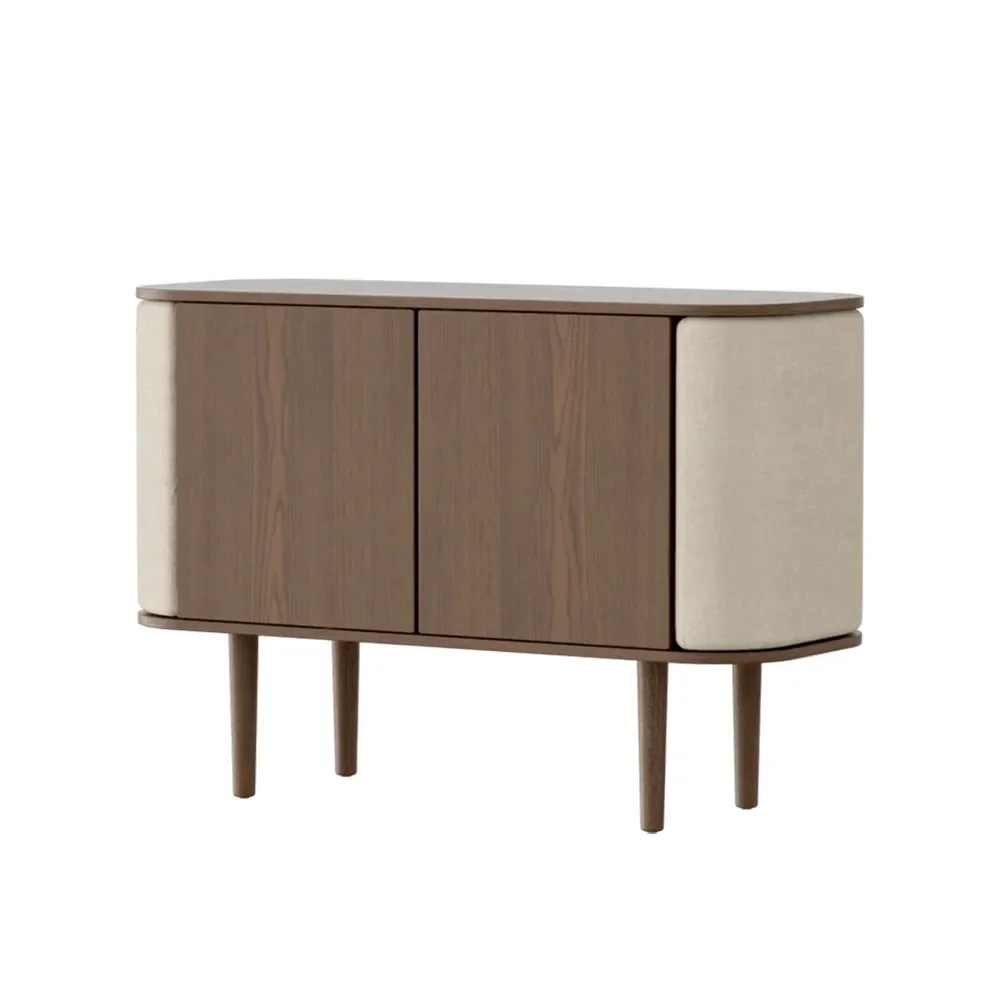 Umage, Treasures skab med 2 låger, mørk eg/White Sands