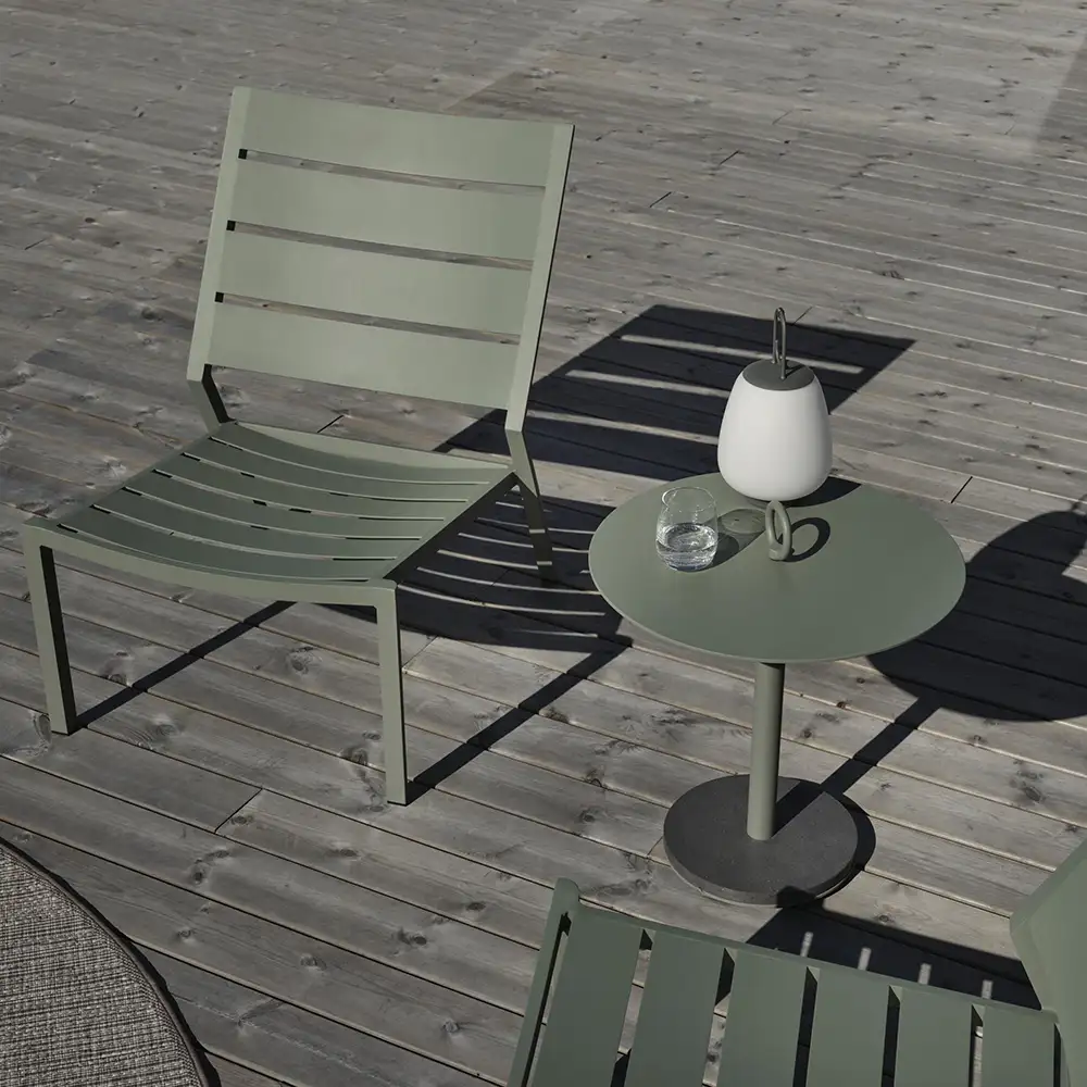 Delia Relaxstol Dusty Green Brafab