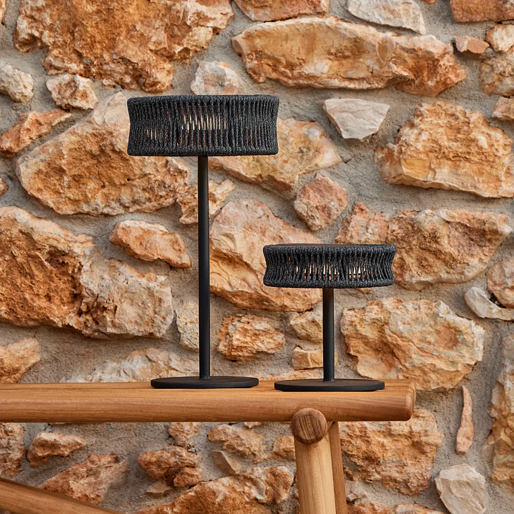 Illusion bordlampe lille Taupe