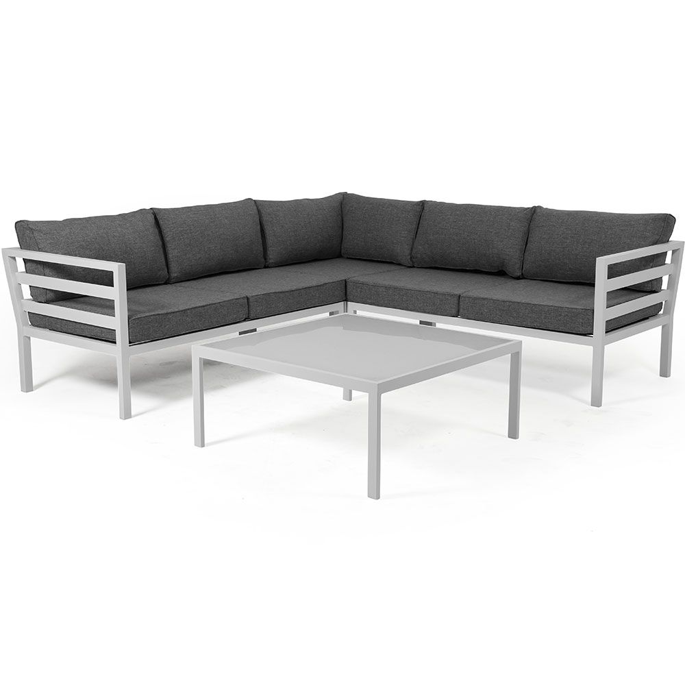 Weldon Lænestol Hvid/Grå Brafab