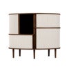 Audacious Highboard Skab Mørk Eg/White Sands