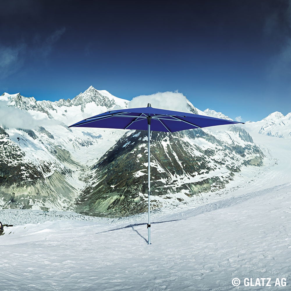 Alu-Smart Parasol 250 cm Kat.2 157 Stone Grey