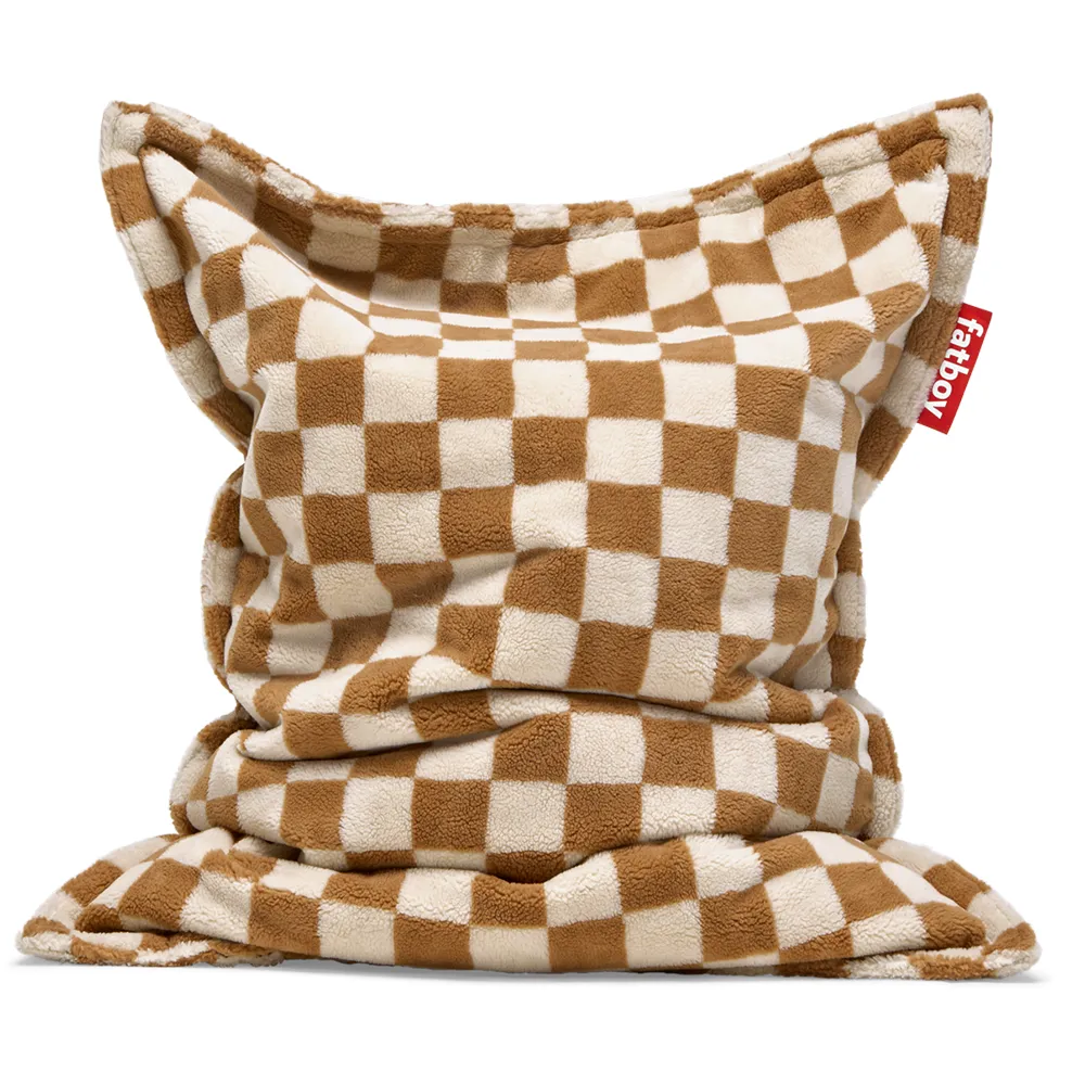 Fatboy, Original Slim Teddy Sækkestol Chess Almond Creme billede