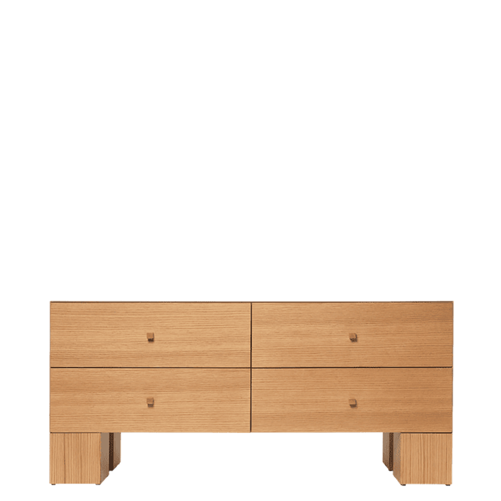 Ferm Living, Kuben kommode 2x2 - Natur Egefiner
