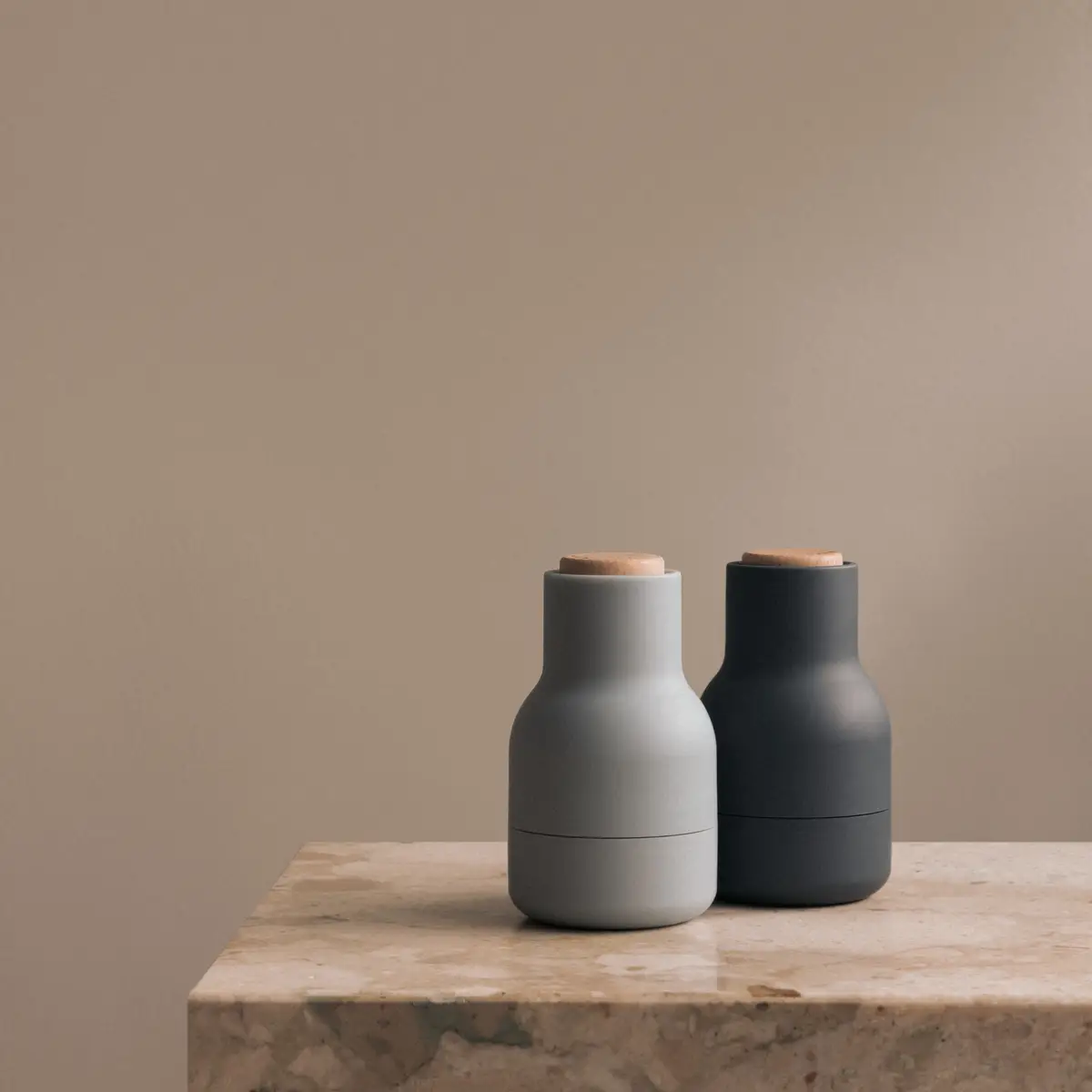 Bottle Grinder 2-pak lille - Blå / Bøg