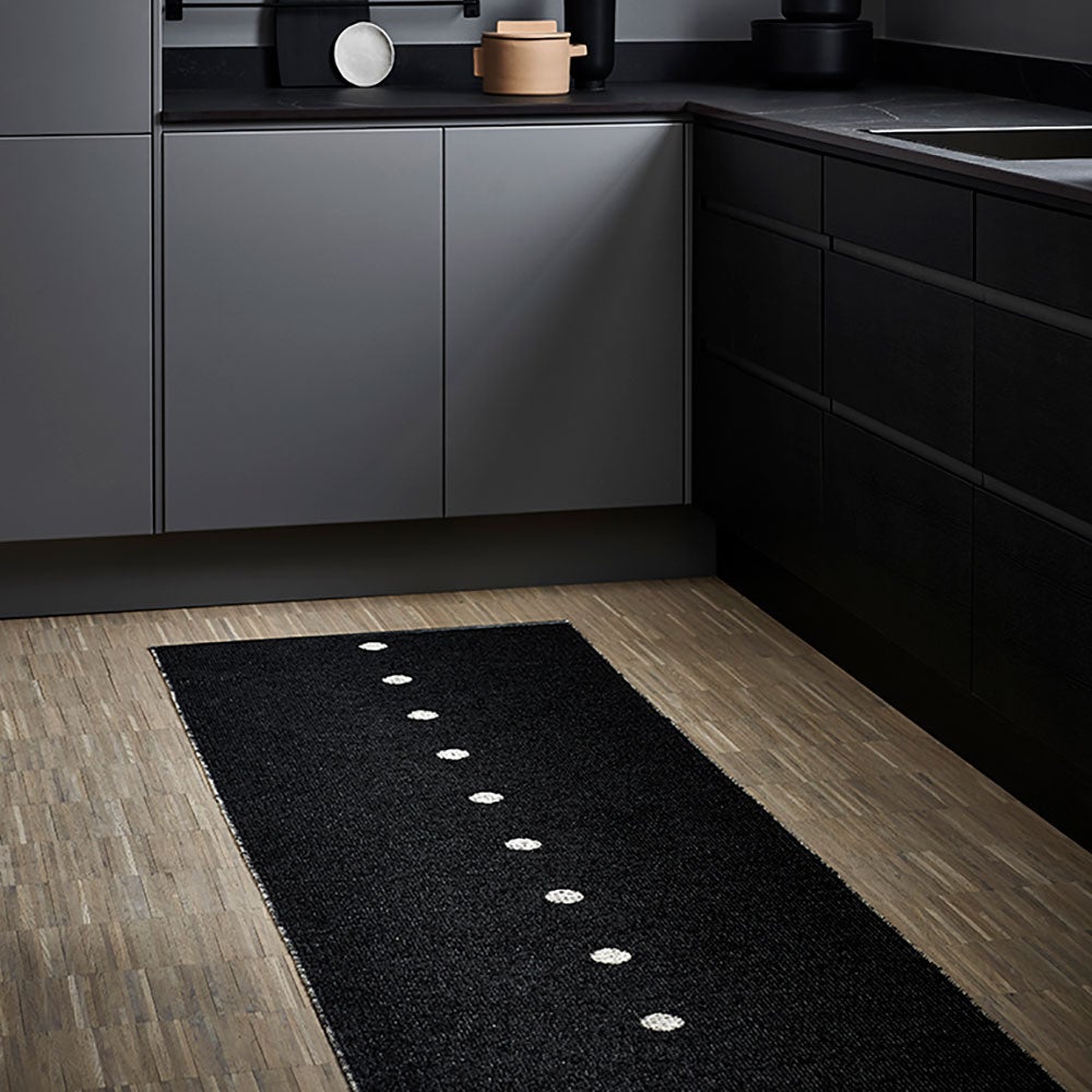 Peg tæppe 70x60 cm black / linen 