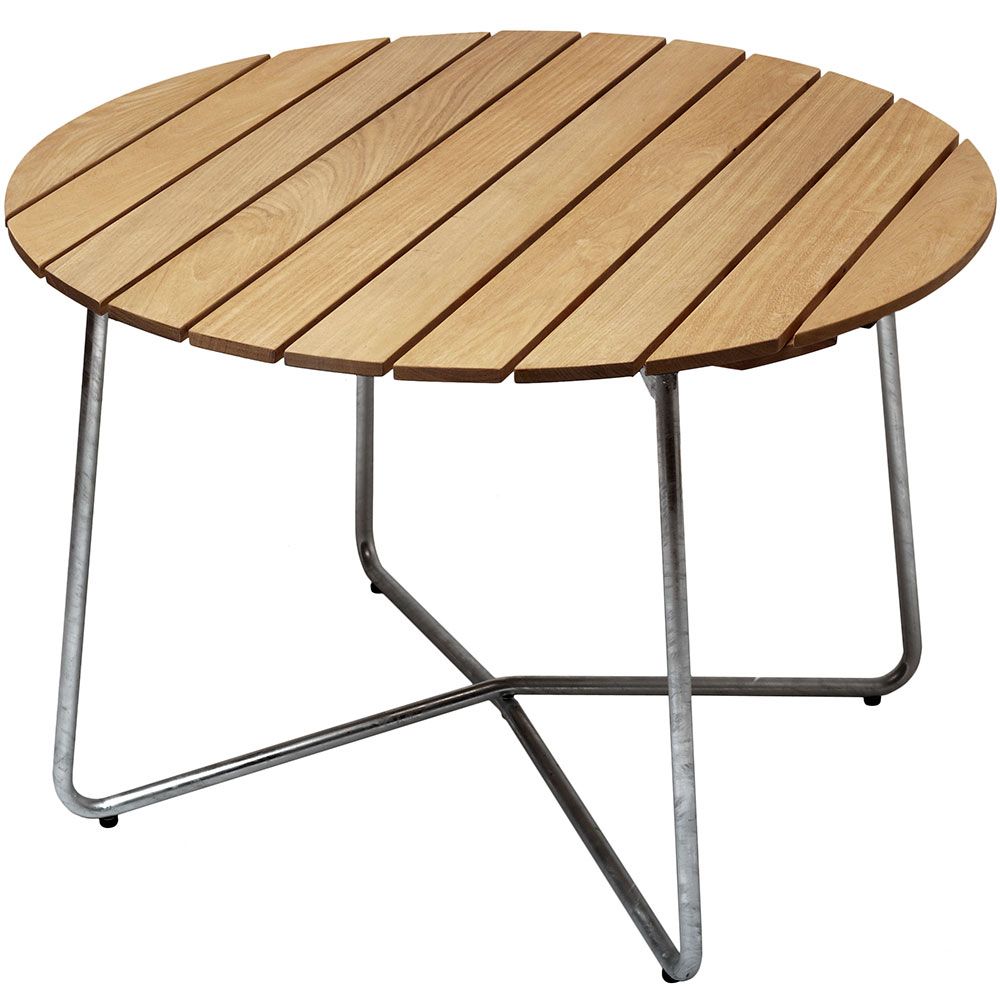 Grythyttan Stålmöbler, 9A Bord 100 cm Olieret Eg Grythyttan Stålmöbler