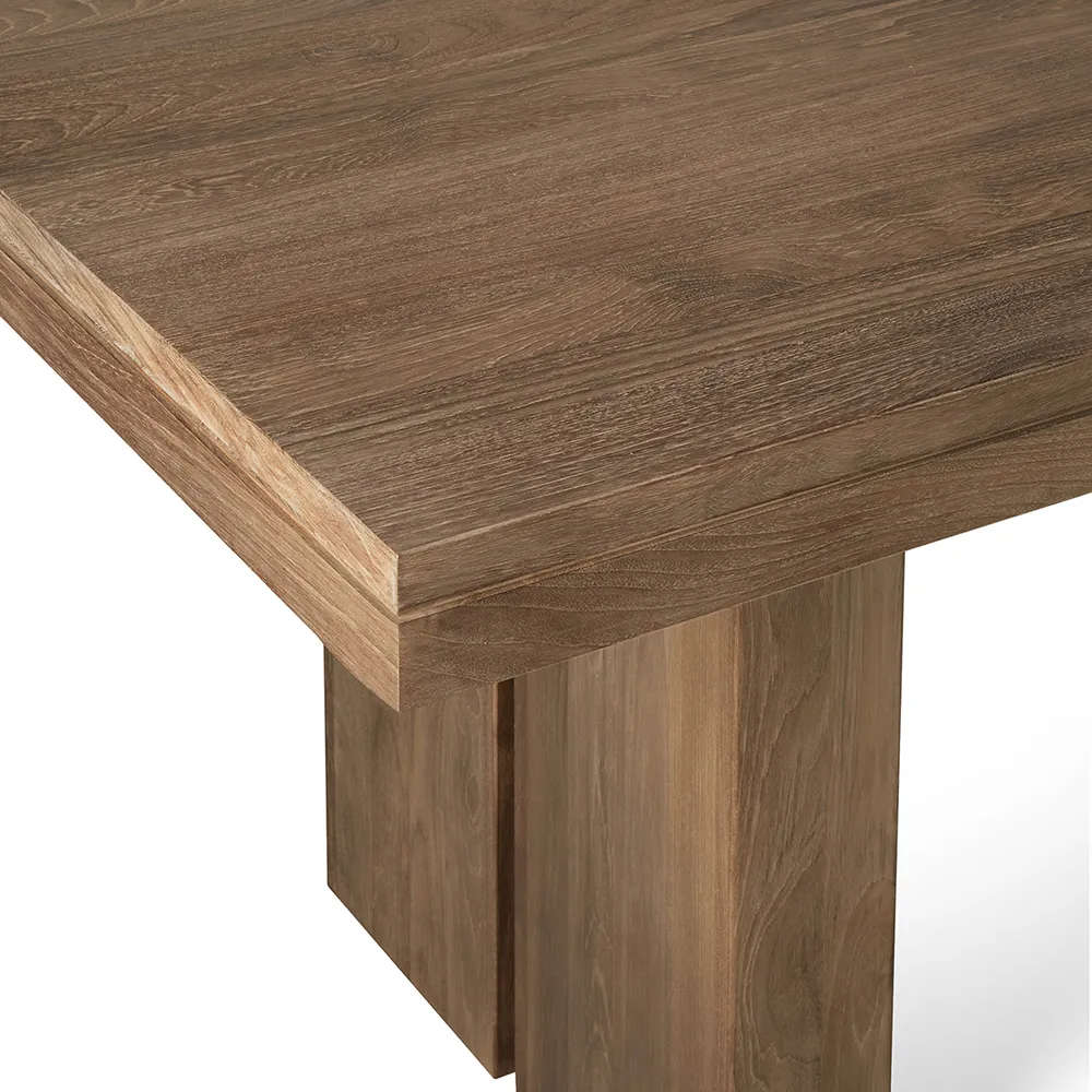 Double Spisebord 100x200-300 cm Teak