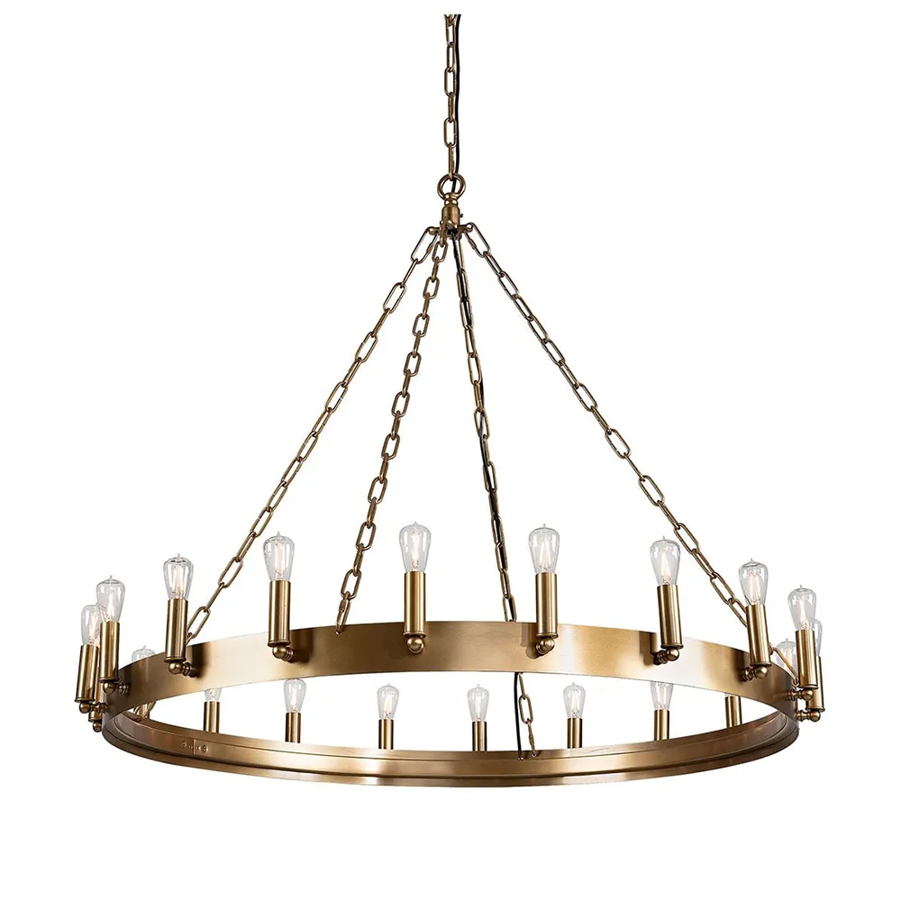 Loftlampe Crown 105 cm old brass