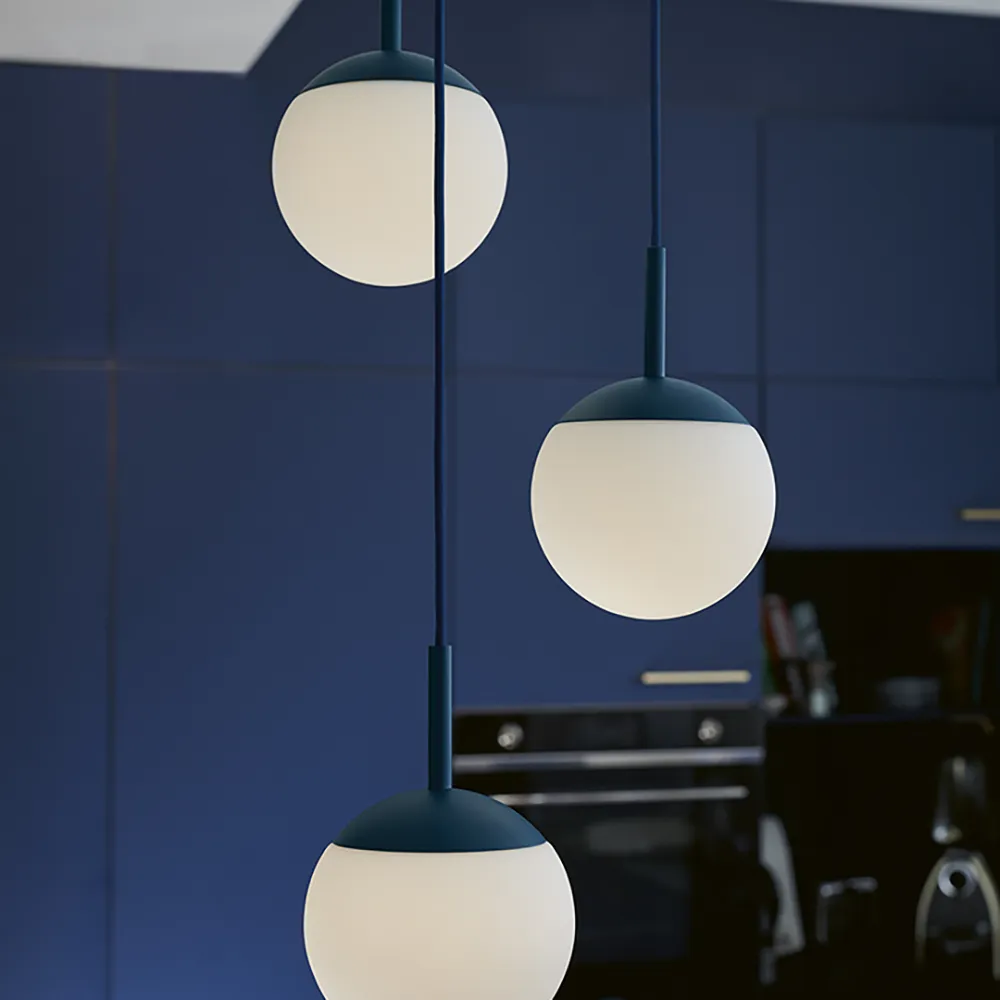 Mooon! Tredobbelt loftslampe Anthracite 