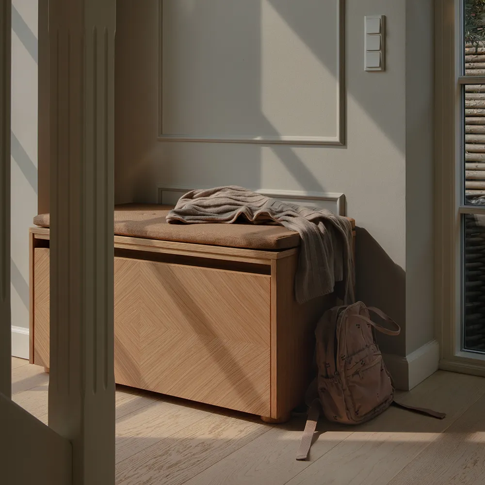 Opbevaringsbænk Hideaway Gitter – Shadow