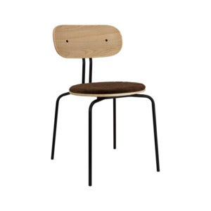 Curious Spisestol Eg/Sort Metal Teddy Brown