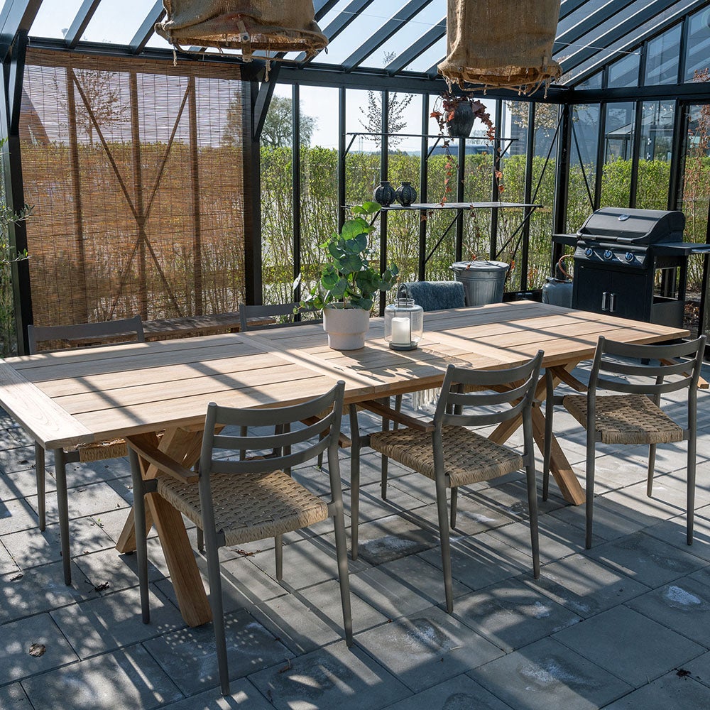 Sandby lænestol teak Taupe