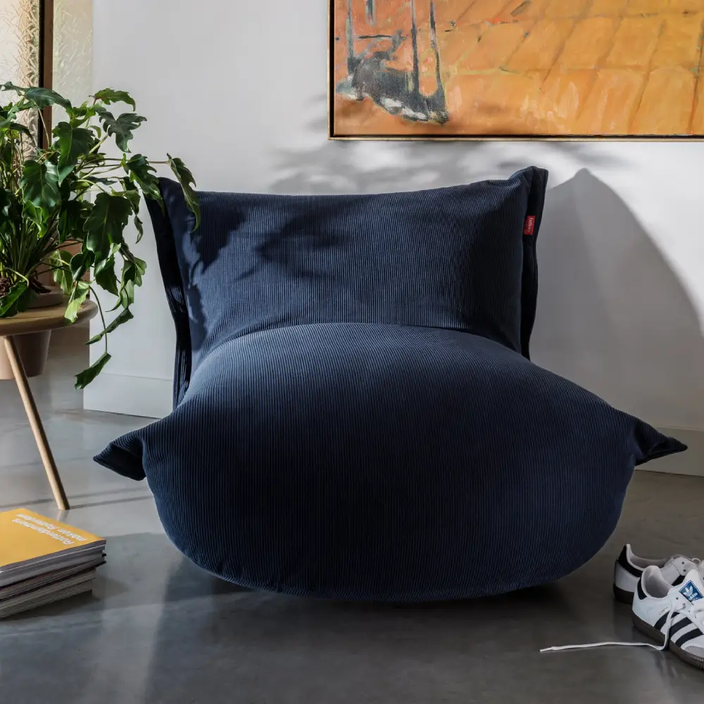 the BonBaron slim cord deep blue