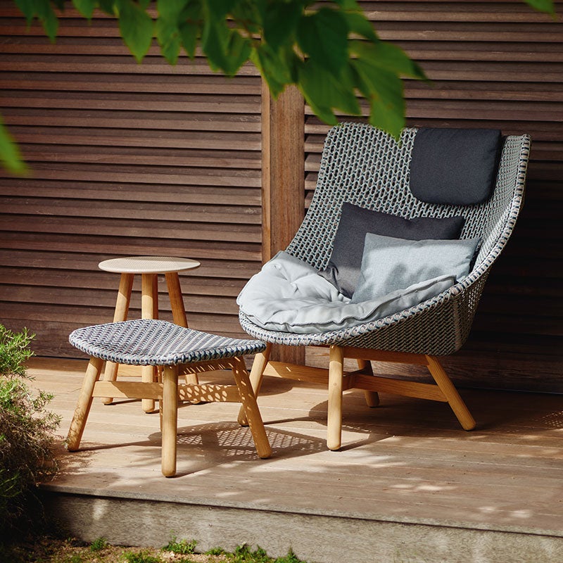 Mbrace loungestol høj KASTENNØD 