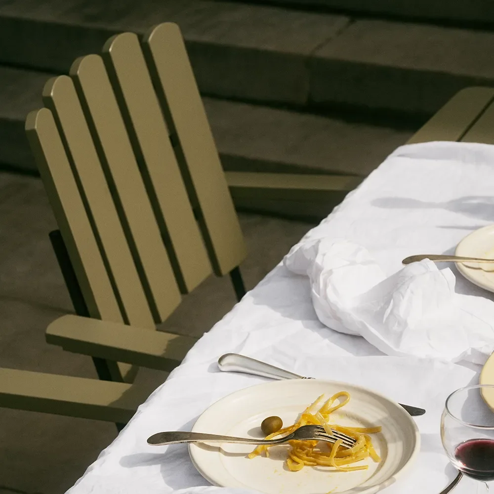 A2 Lænestol grønlakeret eg / sort stel