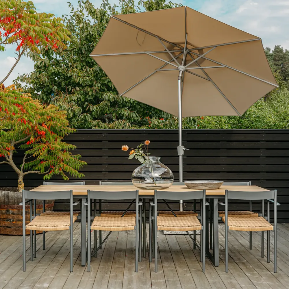 ABRIOLA - Parasol Ø330 cm-champagne