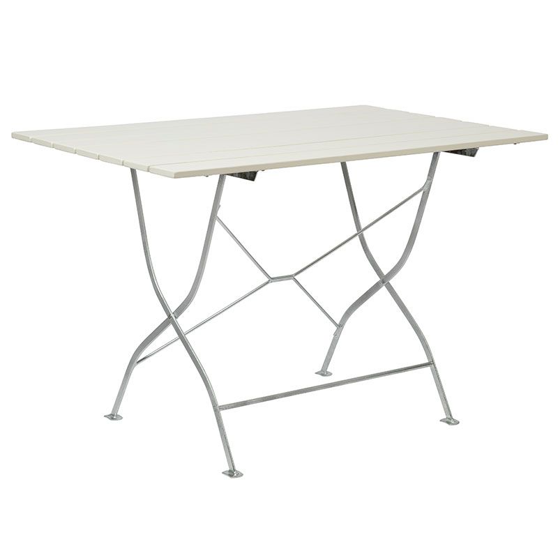 Bryggeribord 70x110 cm Hvid Eg Grythyttan Stålmöbler