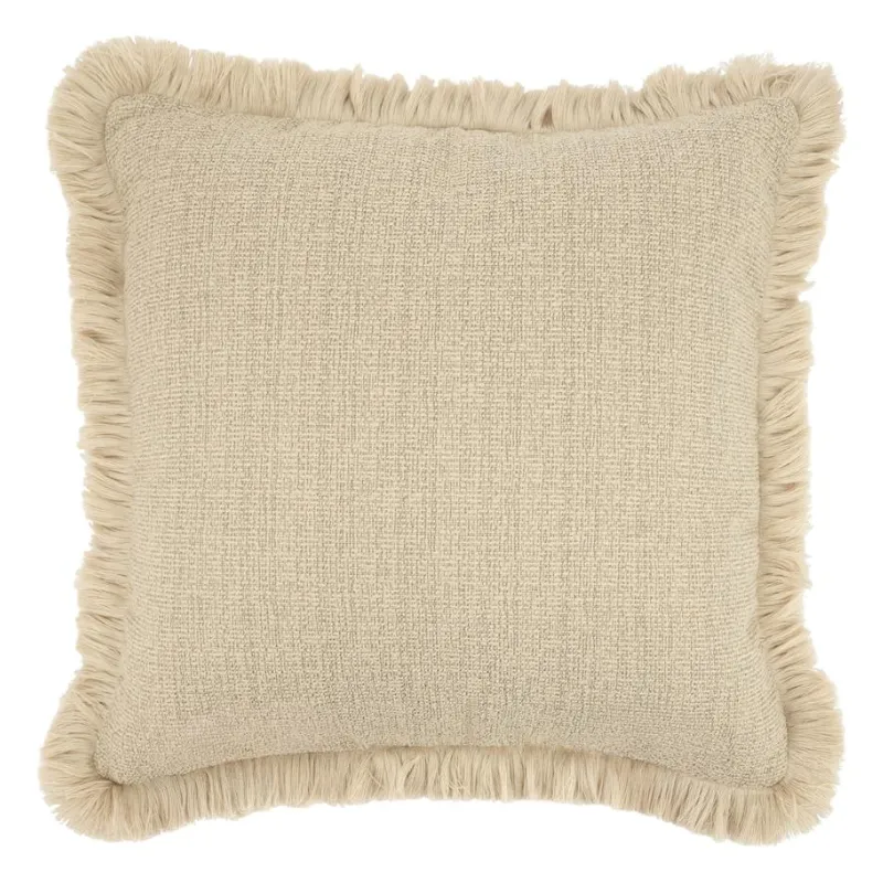 By-Boo, Faye 50x50x4,5 cm Polyester & down feather filling Siam beige