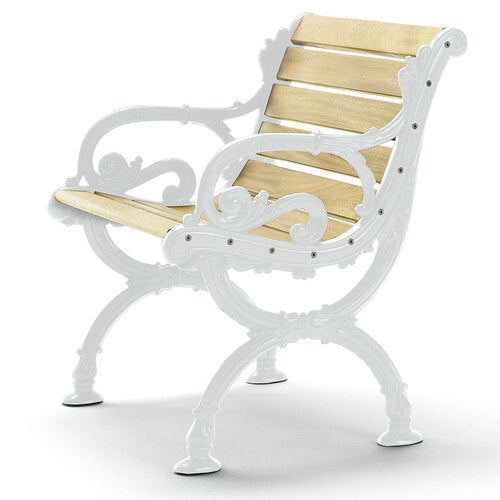 Byarum lænestol / stativ: hvid / træ: imprægneret fyr