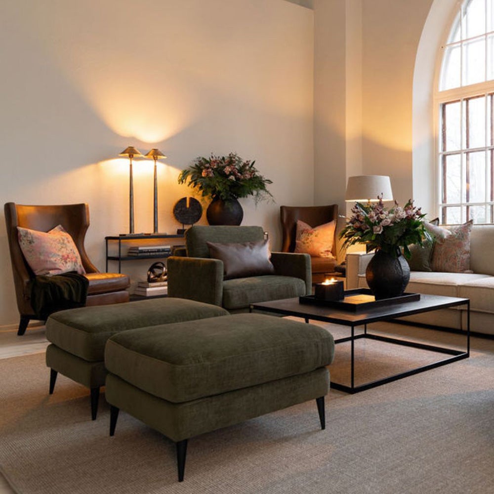 BELLE blomstret pudebetræk -60x60