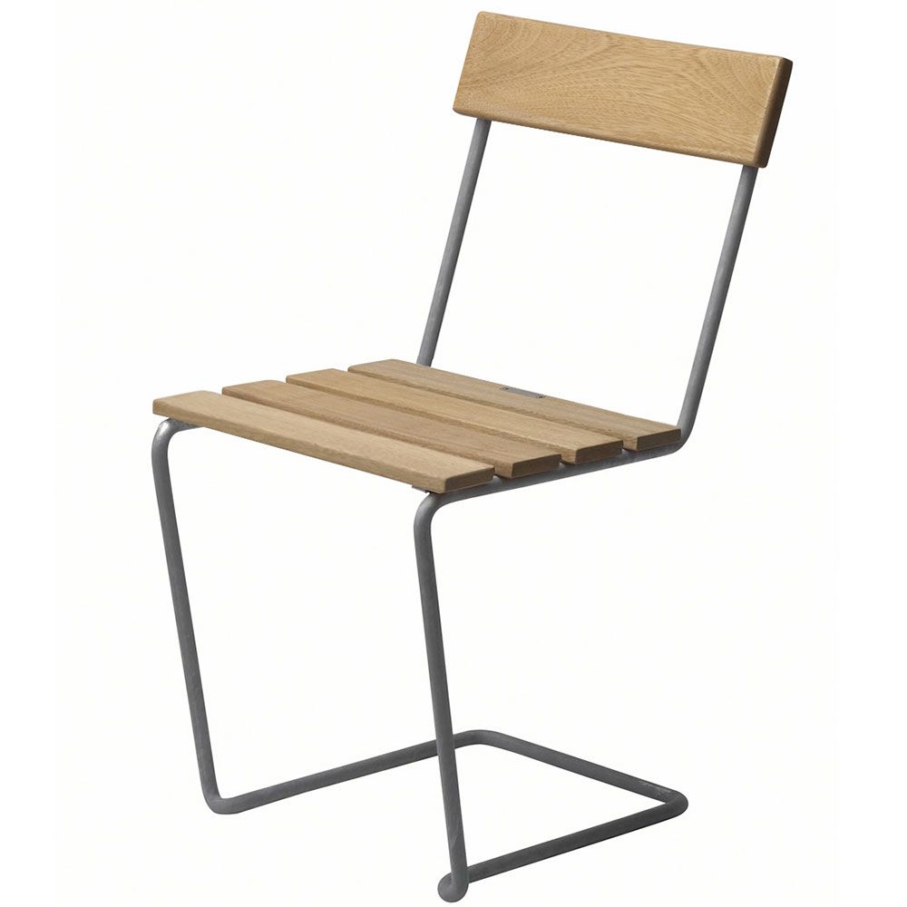 Grythyttan Stålmöbler, Stol 1 Olieret Eg Grythyttan Stålmöbler