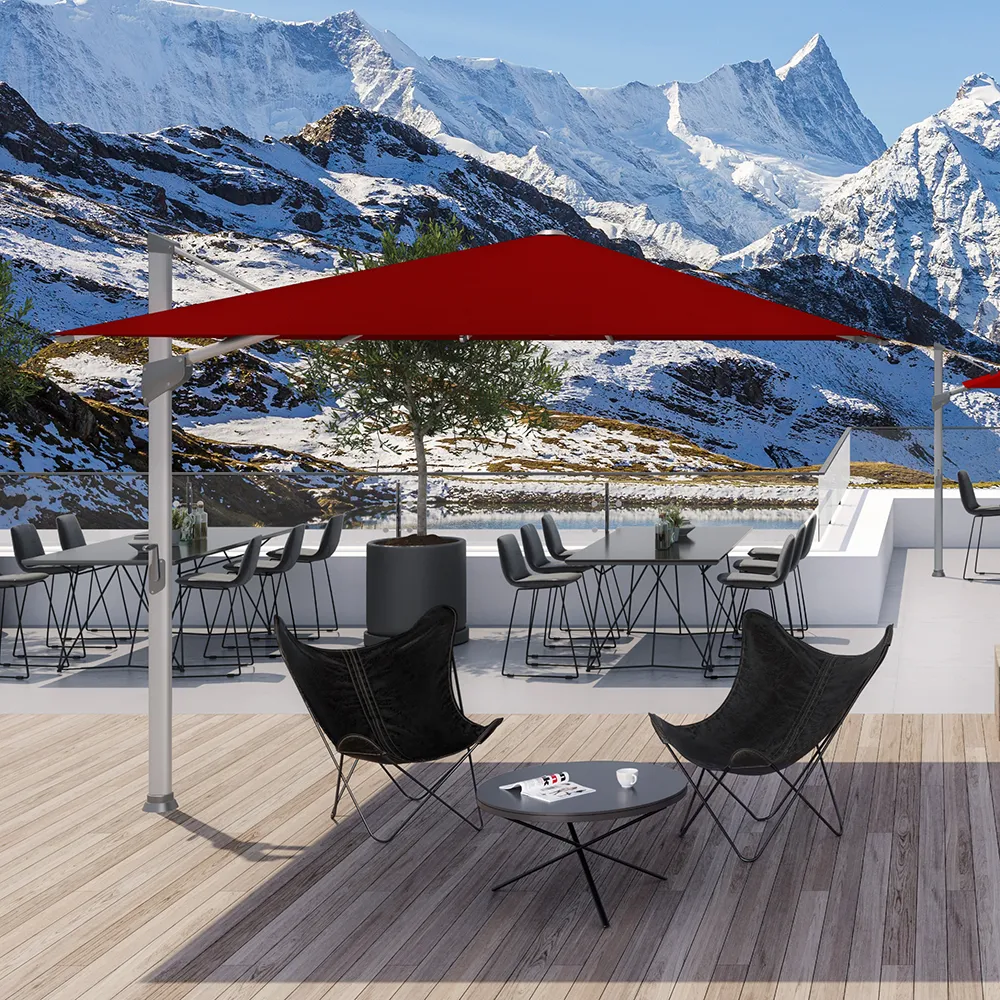 Fortano 400x300 cm parasol alu Cat.4 418 Cobalt