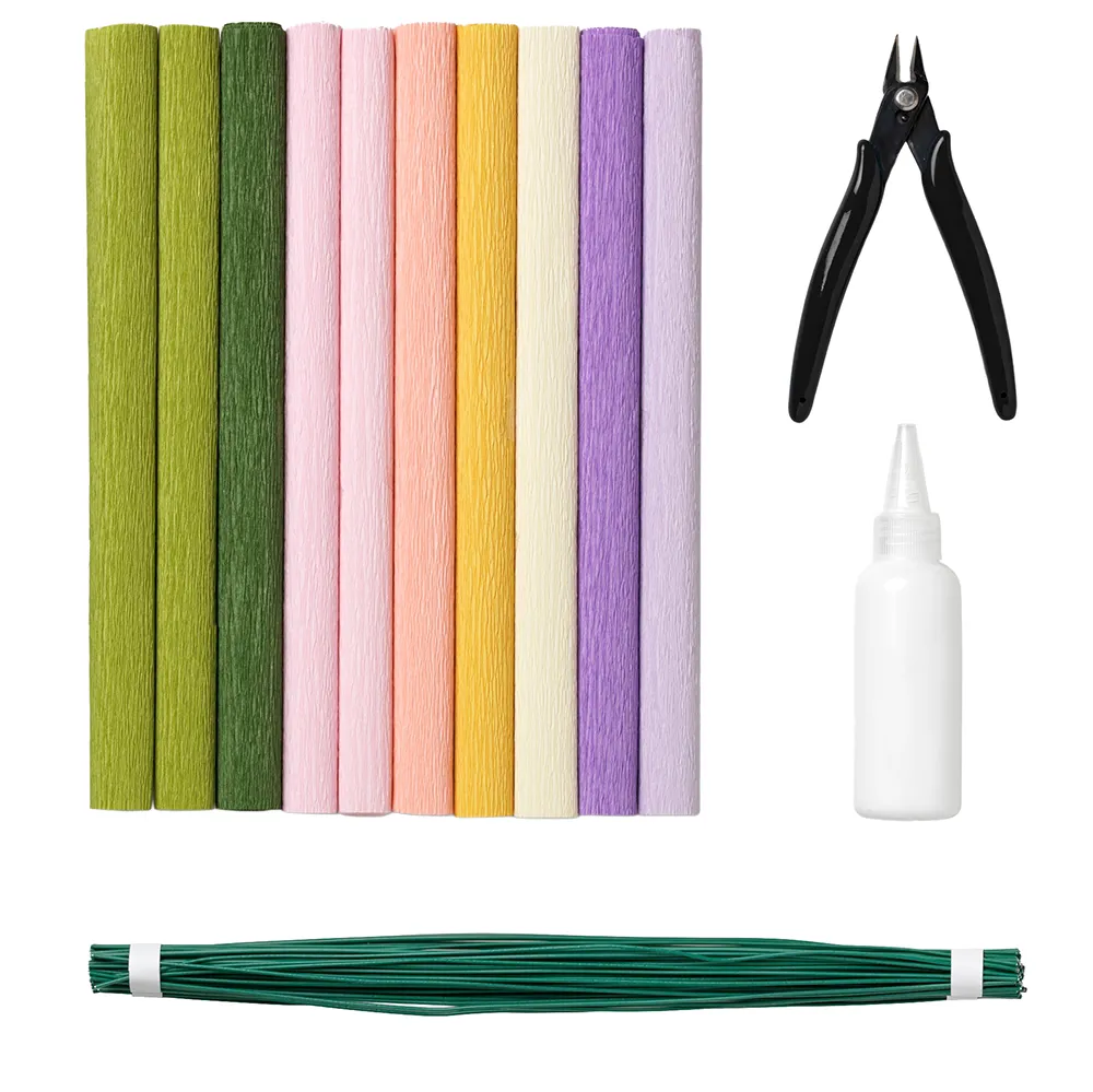 DIY Crepe Paper Flower Set