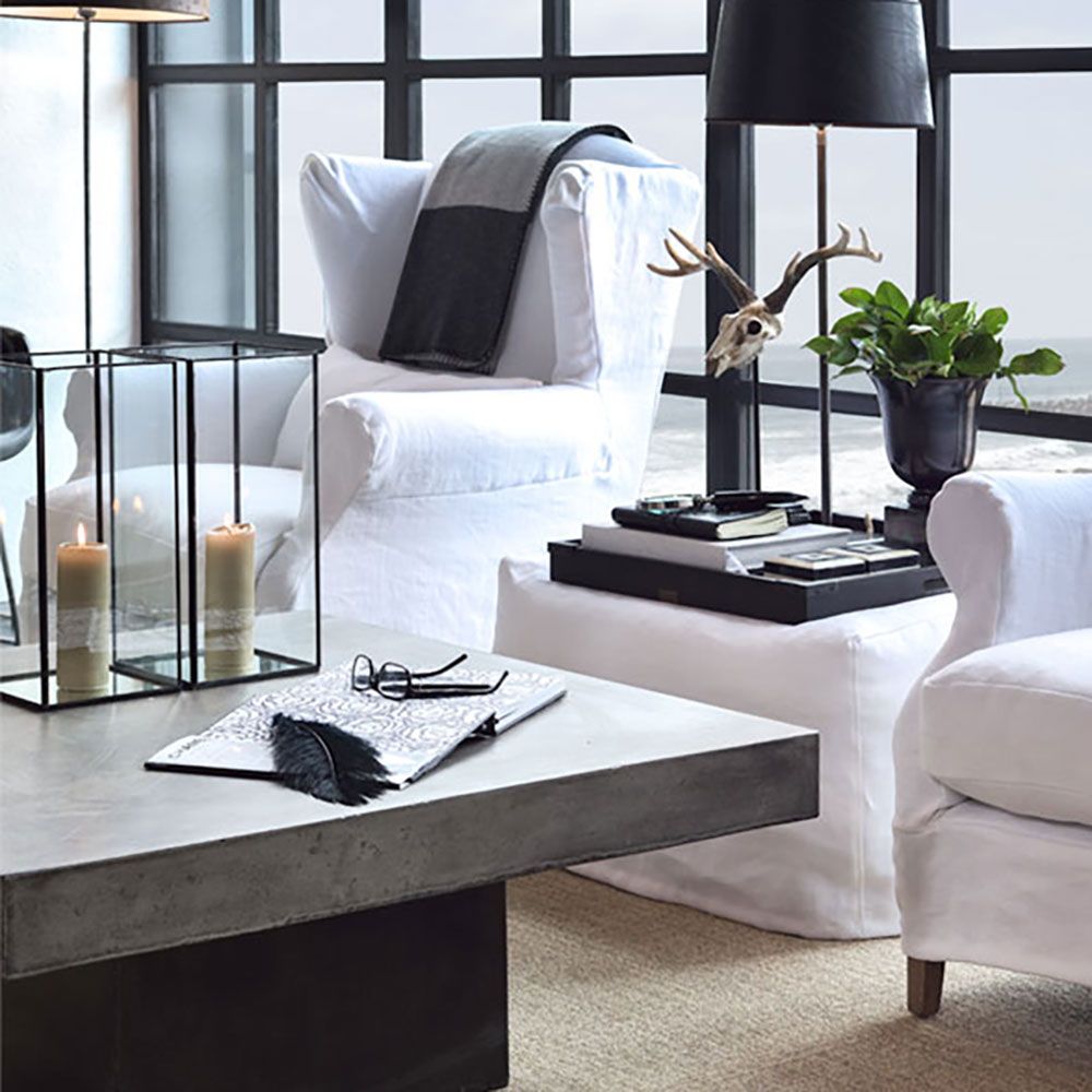 Campos Sofabord 100x100 Beton Artwood