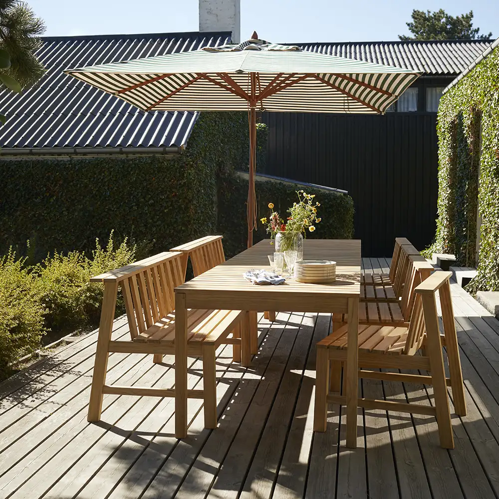 Plank spisebord 160x90 cm teak