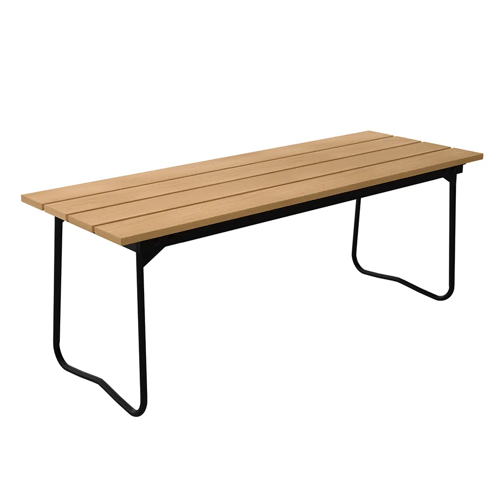 Grythyttan Stålmöbler, Bænk 8 Olieret eg / sort