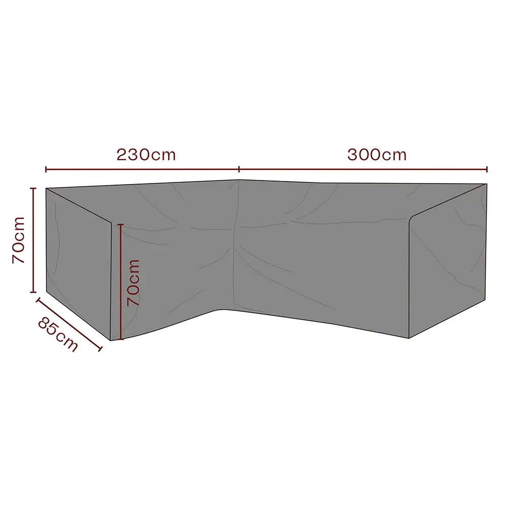 Møbelbetræk hjørnesofa 300/230x70x85 cm Premium