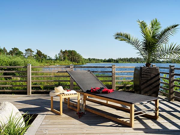 Vevi Hvilestol Teak/Sort Brafab