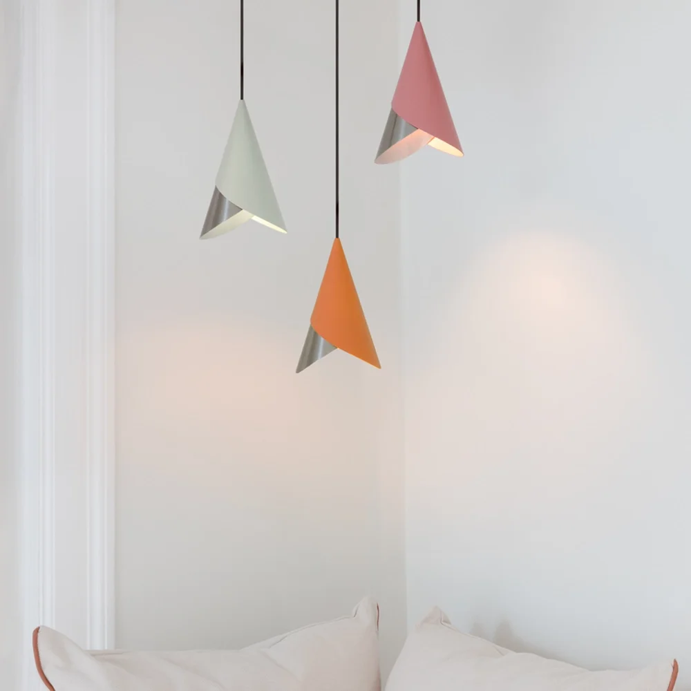 Cornet Lampeskærm Nuance Rose/Steel