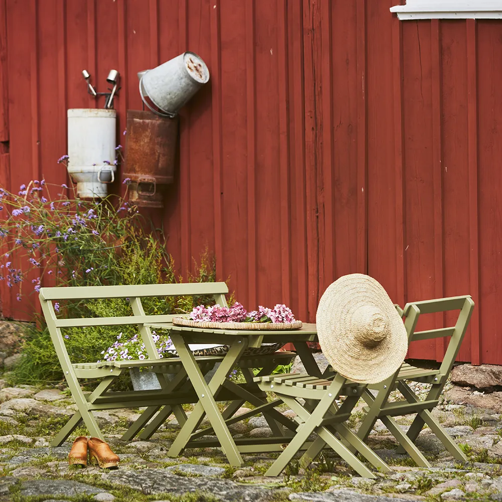 Torpet Bord 67x109 cm i grønt fyrretræ