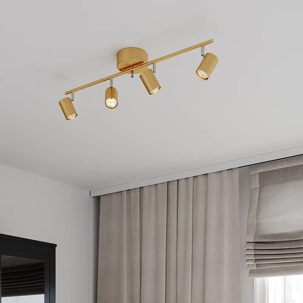 Correct loftskinne 4-spot Guld