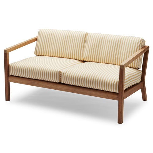 Virkelyst 2-Seater Golden Yellow Stripe Teak 