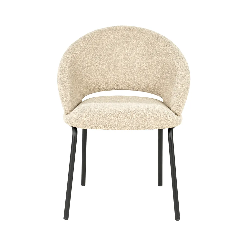 Spisebordsstol Nido Taupe med armlæn