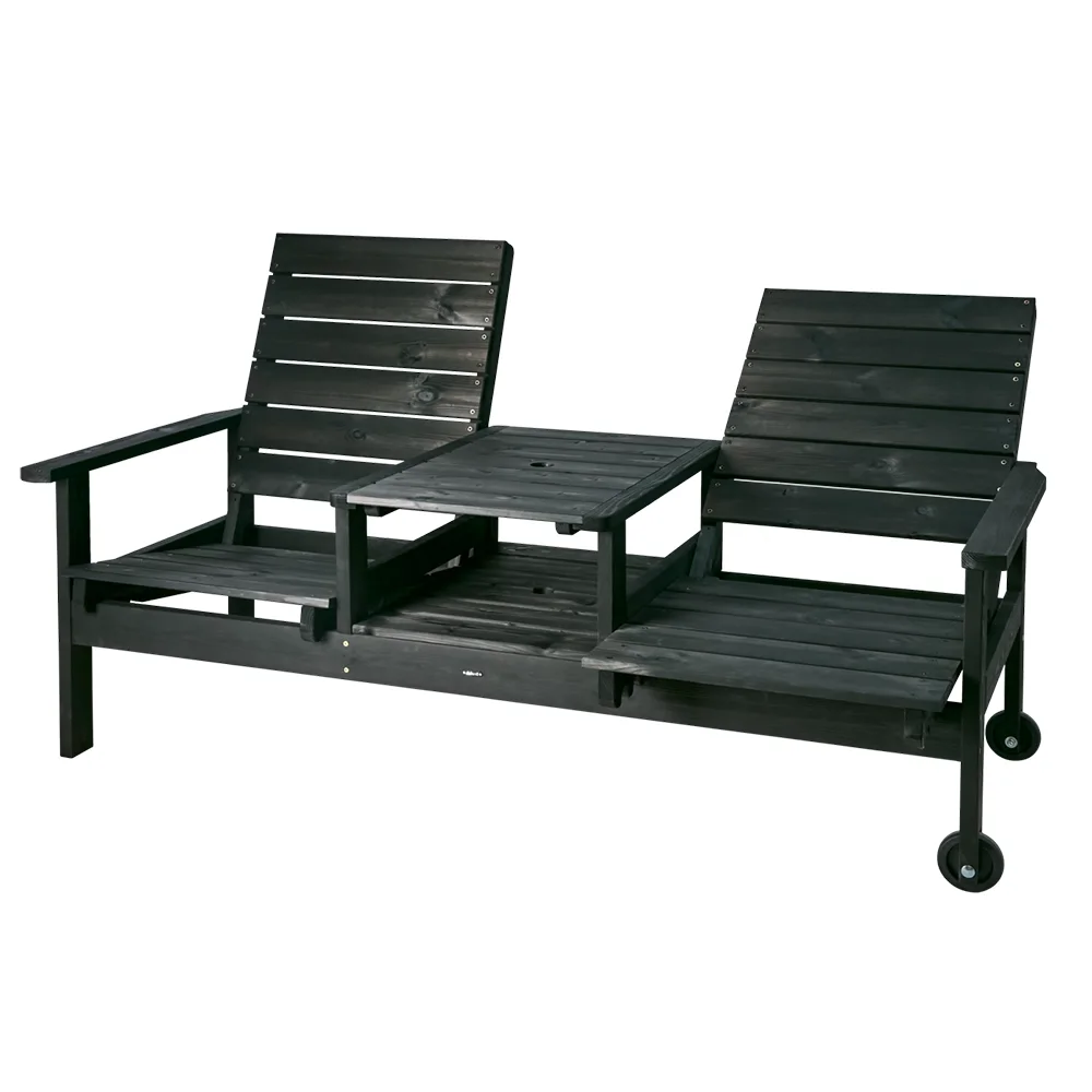 DU o JA 2-personers sofa Sort