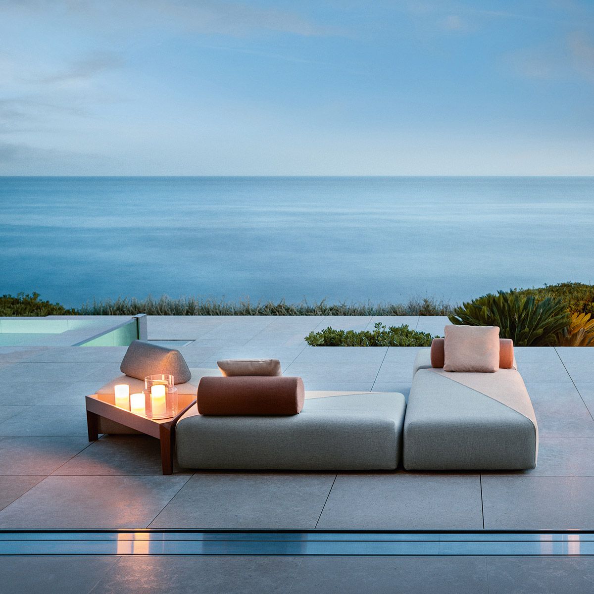 BRIXX ryglæn trekant 664/twist mørk turquise 