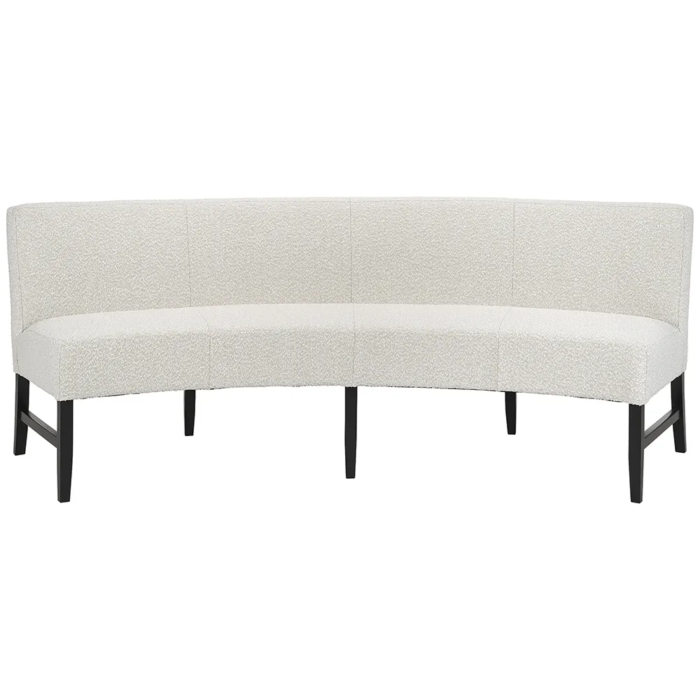 Giselle Dining sofa afrundet 200 cm Nobu bouclé creme