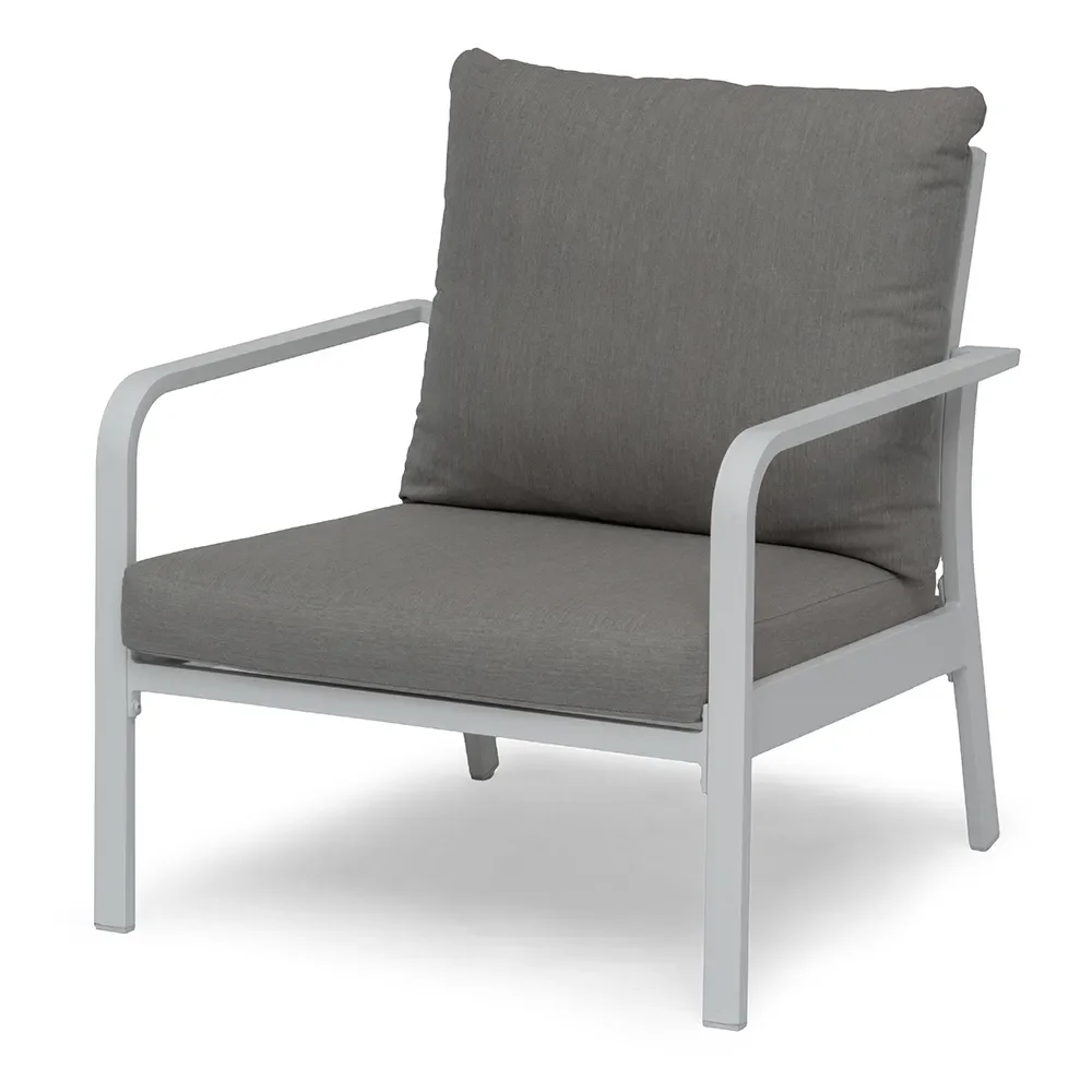 Hånger Lænestol Hvid/Grå