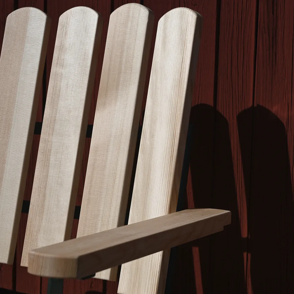 A2 Lænestol Olieret fyrretræ / Grønt stel