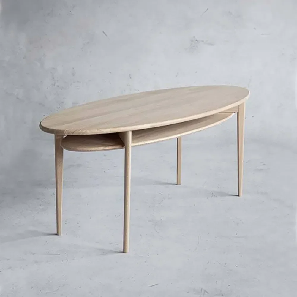 Celia Sofabord 120 cm Hvidolieret eg