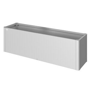 Belvedere plantebed midi størrelse 200 metallisk sølv