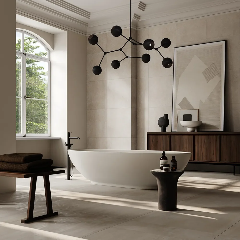 Trumpet sofabord højt - Calacatta